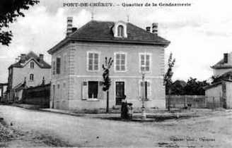 Le quartier de la gendarmerie vers 1920